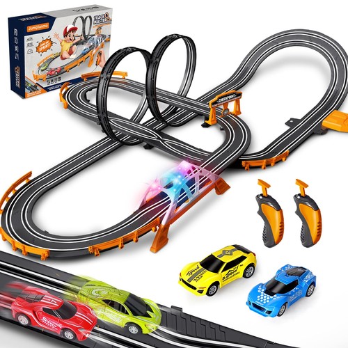 Slot car race - car, track