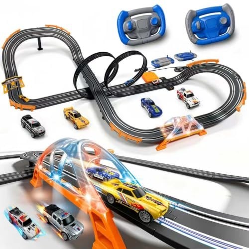 Slot car race - slot, set